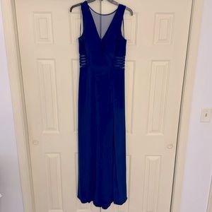 Electric blue gown